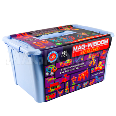 Магнитный конструктор MAG-WISDOM 258 деталей (KBT-258)