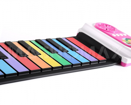 Раскладное цветное пианино Roll Up Keyboard (37 клавиш) - 3
