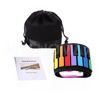Раскладное цветное пианино Roll Up Keyboard (37 клавиш) - 4