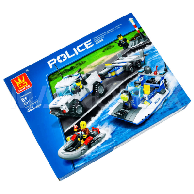 Конструктор WANGE Полицейская машина (3 в 1), 453 детали - 3