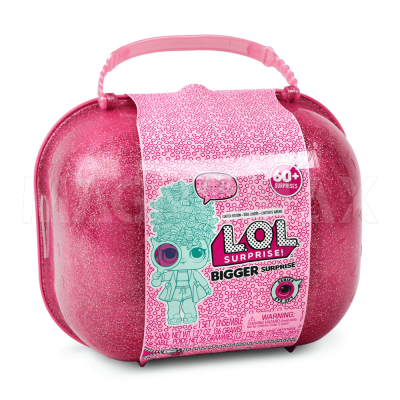 Кукла LOL Bigger Surprise (розовый чемоданчик 60 сюрпризов)