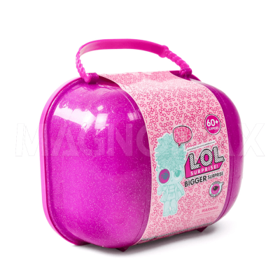Кукла LOL Bigger Surprise (розовый чемоданчик 60 сюрпризов) (реплика) - 2