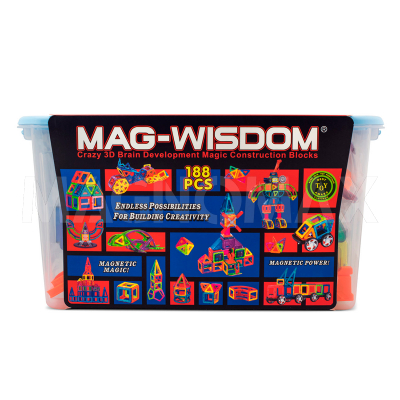Магнитный конструктор MAG-WISDOM 188 деталей