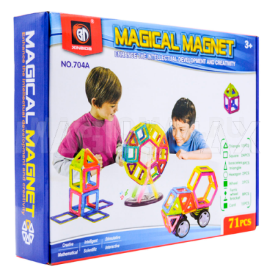 Магнитный конструктор Magical Magnet 71 деталь (704A)
