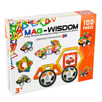 Магнитный конструктор MAG-WISDOM 100 деталей (KBY-100)