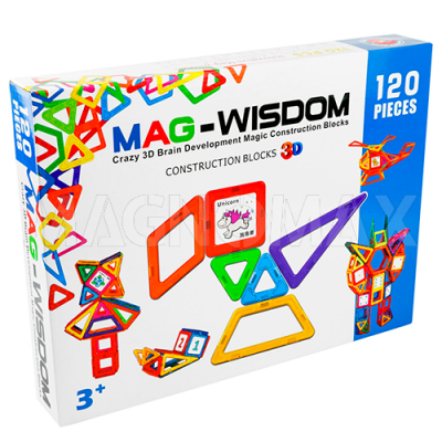 Магнитный конструктор MAG-WISDOM 120 деталей (KBY-120)